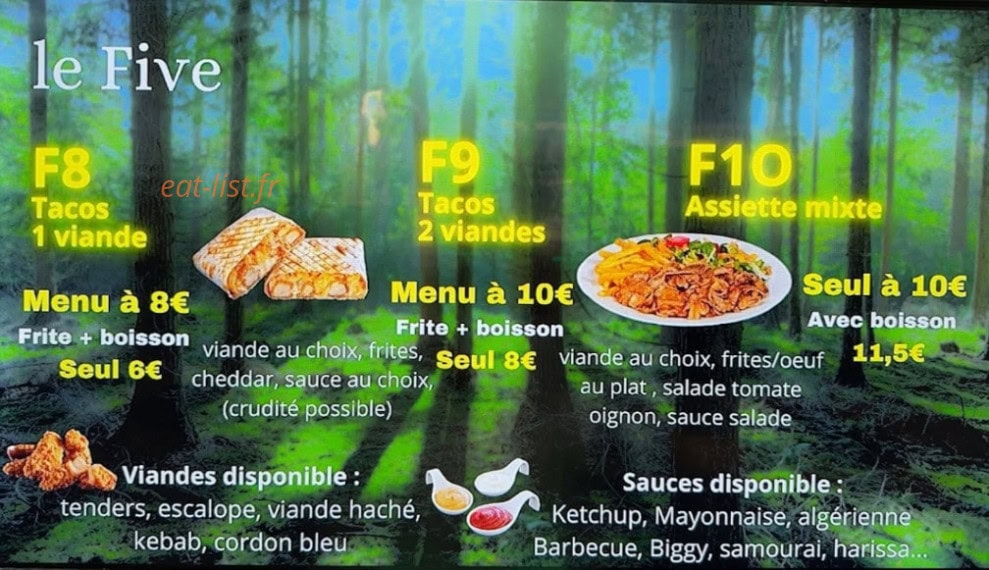 Le Five — carte page 1