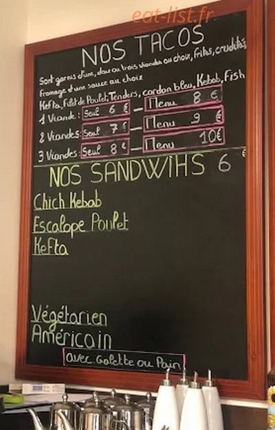 Le Petit Resto — carte page 2