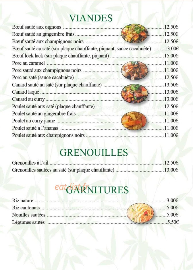 Carte et menu de Ô Vietnam à Valreas — Carte 2