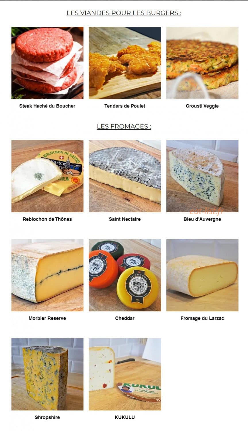 Cheese & Burger — carte page 2