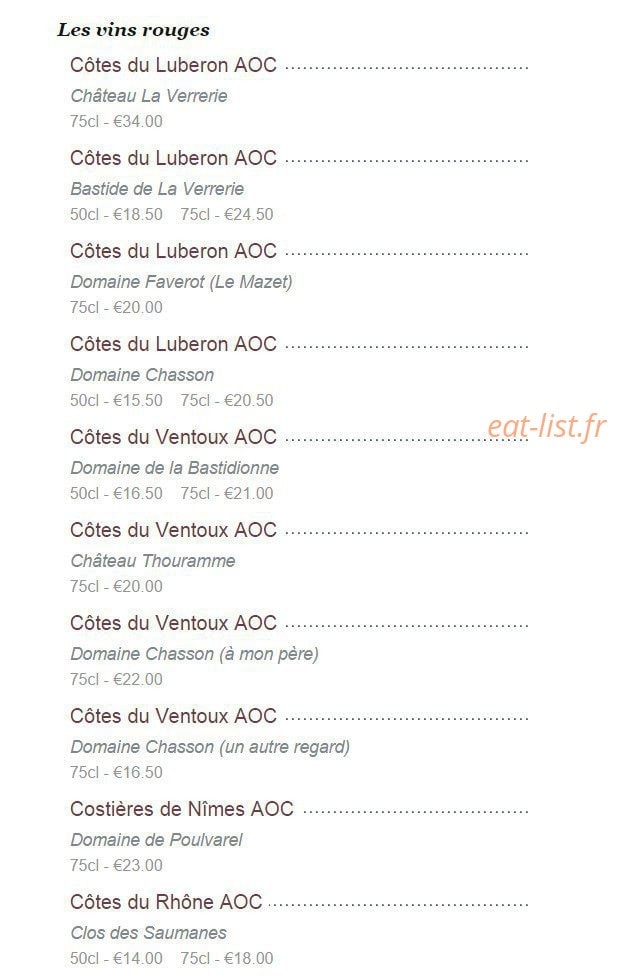 La Bergerie — carte page 8