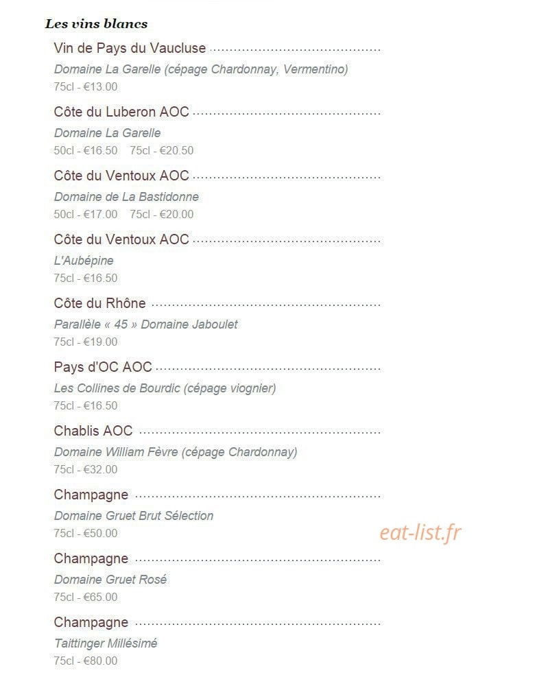 La Bergerie — carte page 6