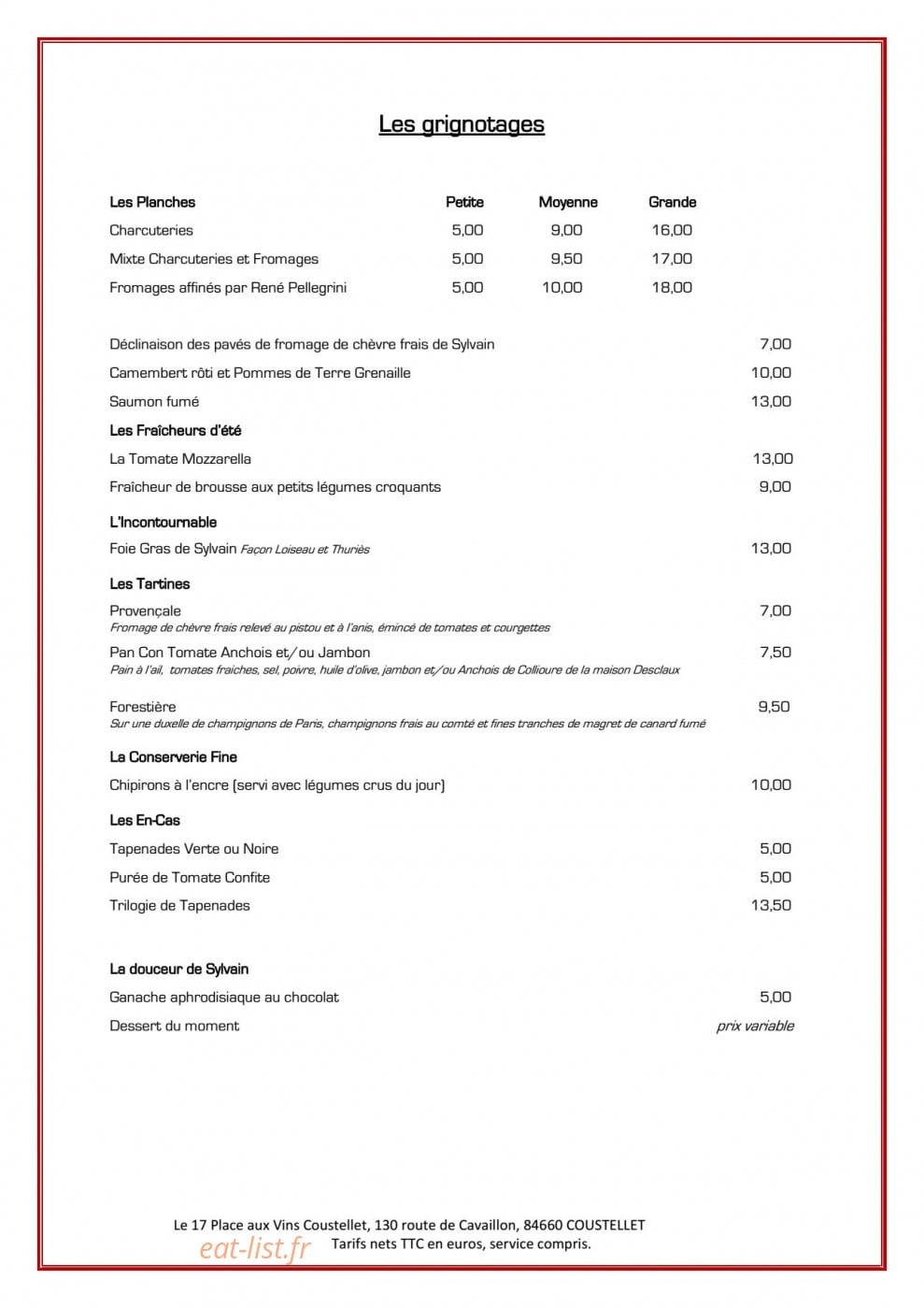 Le 17 Coustellet — carte page 3