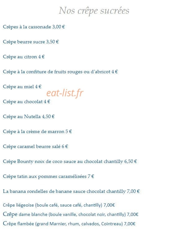 Le Coin Saveurs — carte page 3