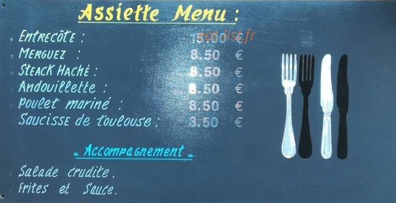 A la bonne franquette — carte page 3