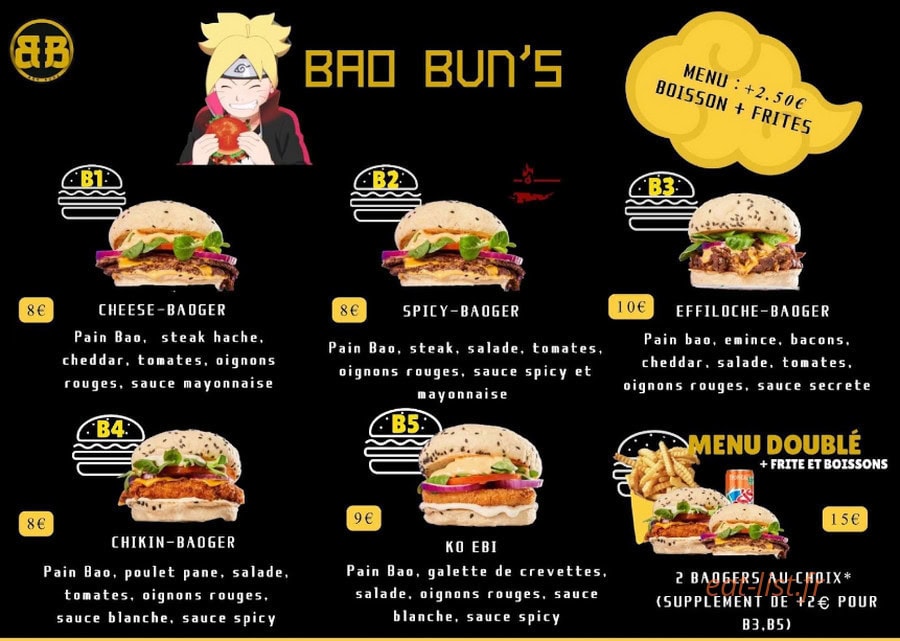 Bao Bun's — carte page 1