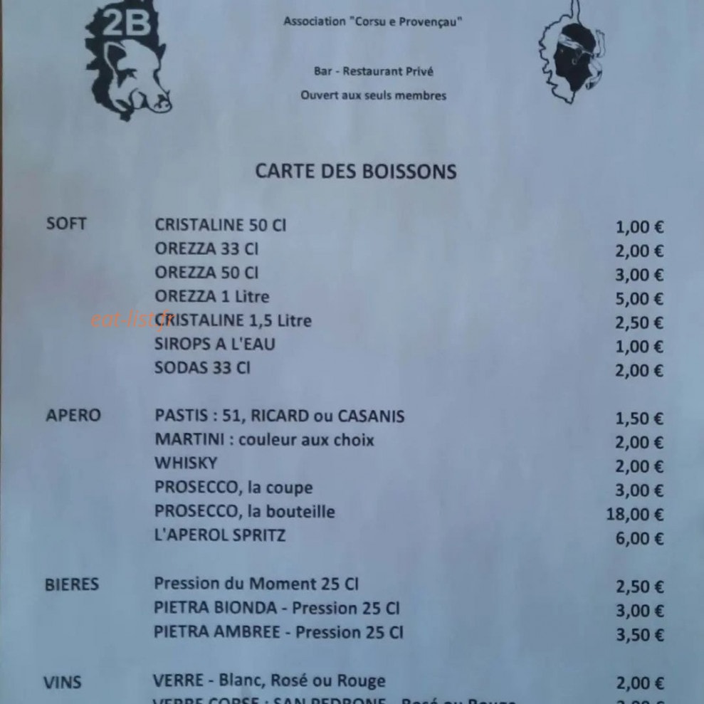 Chez Ribellu — carte page 2