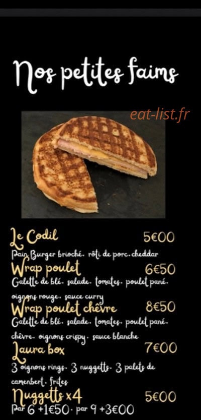 Diamant burgers — carte page 5