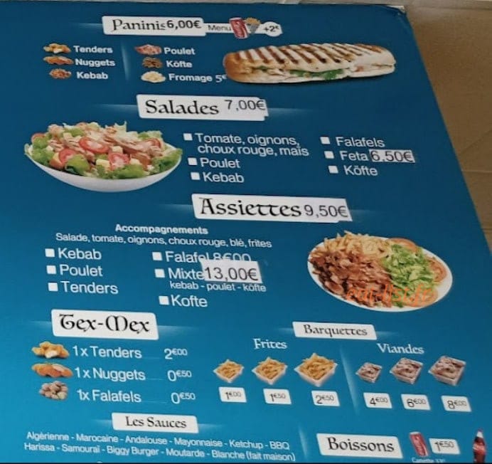 Istanbul Kebab — carte page 2