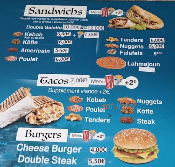 Istanbul Kebab — carte page 3