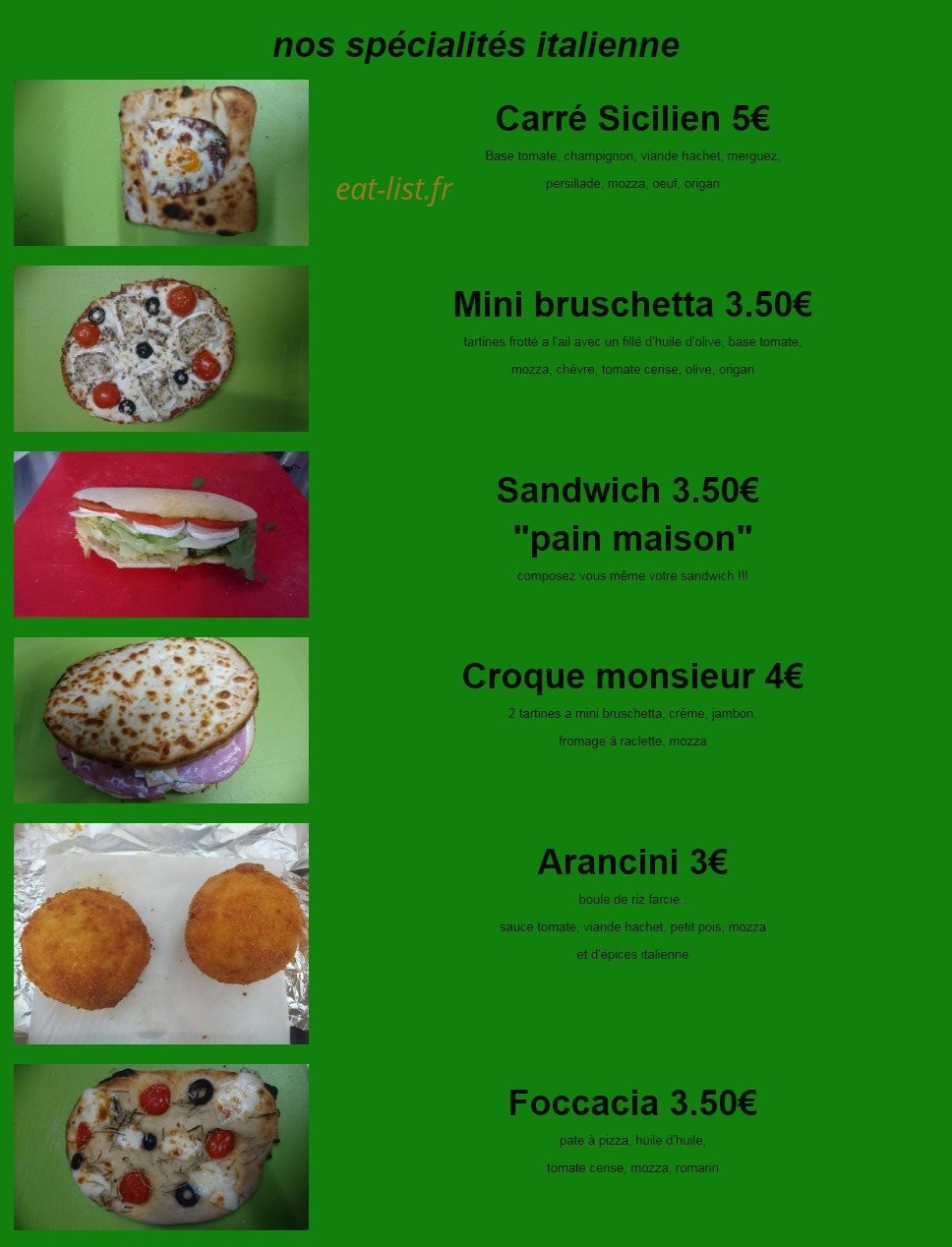 L'eat Aliano — carte page 3