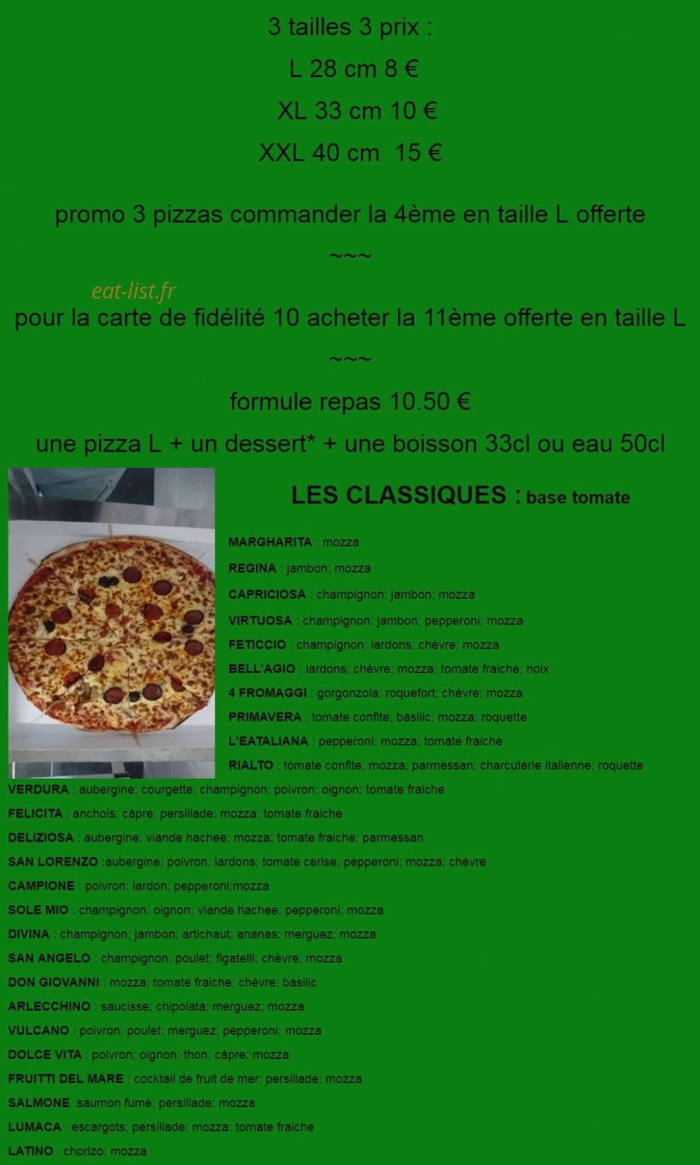 L'eat Aliano — carte page 1
