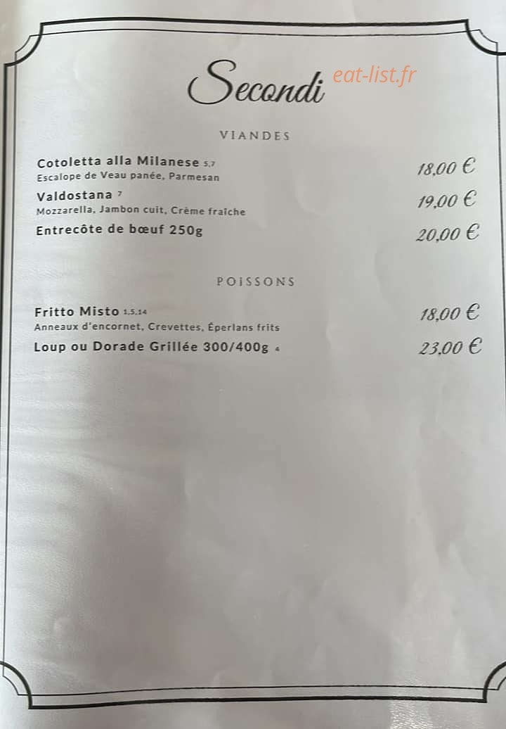 La Dolce Vita Da Bruno — carte page 7