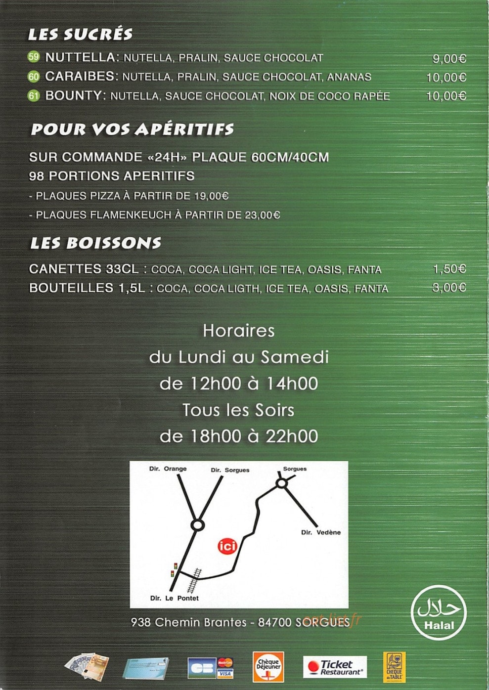 Nova pizza — carte page 4