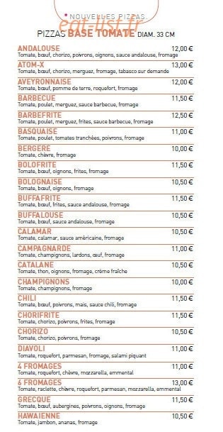 Pizza le 421 — carte page 3