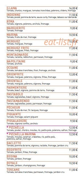 Pizza le 421 — carte page 4