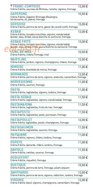 Pizza le 421 — carte page 6