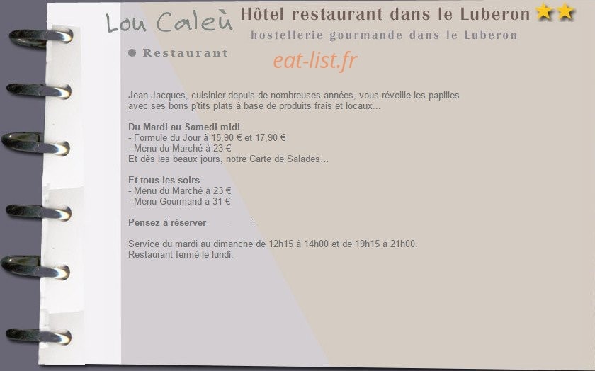Lou Caleù — carte page 1
