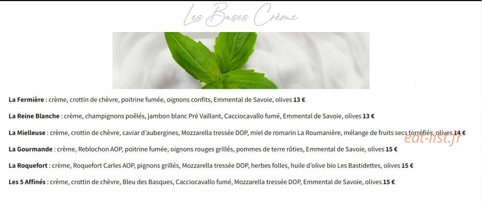 Clem's Pizza — carte page 3