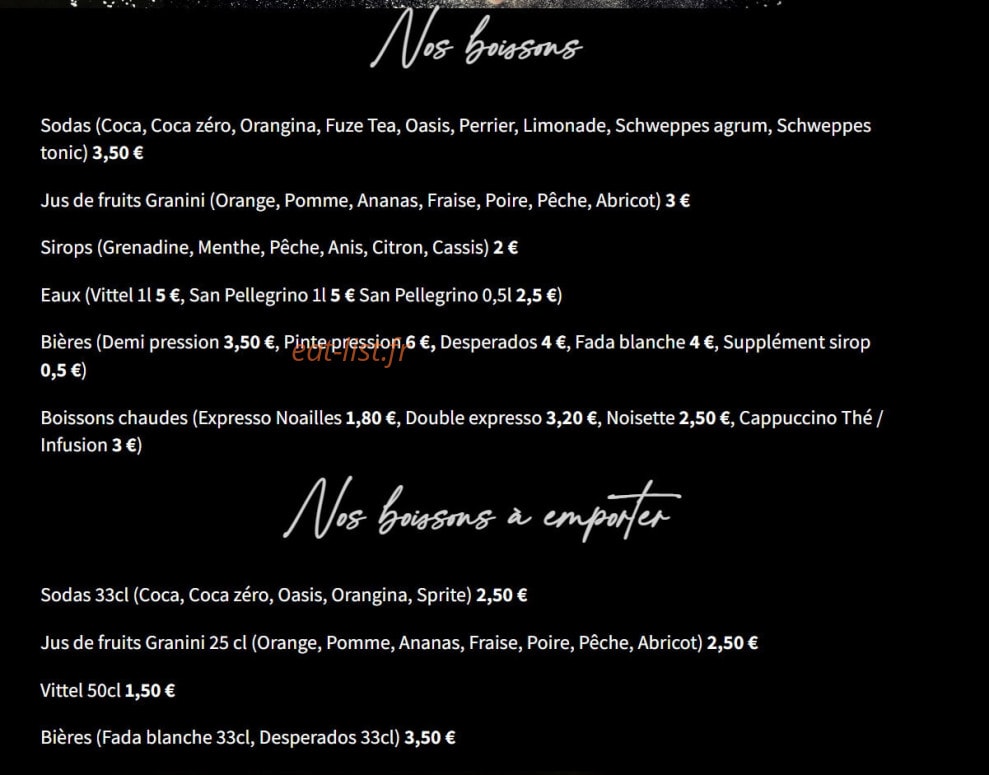Clem's Pizza — carte page 6