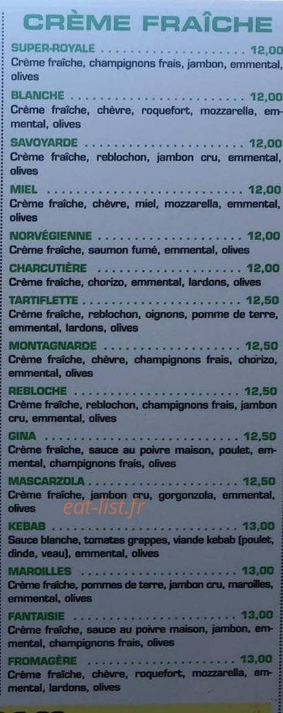 Enzo pizza — carte page 2