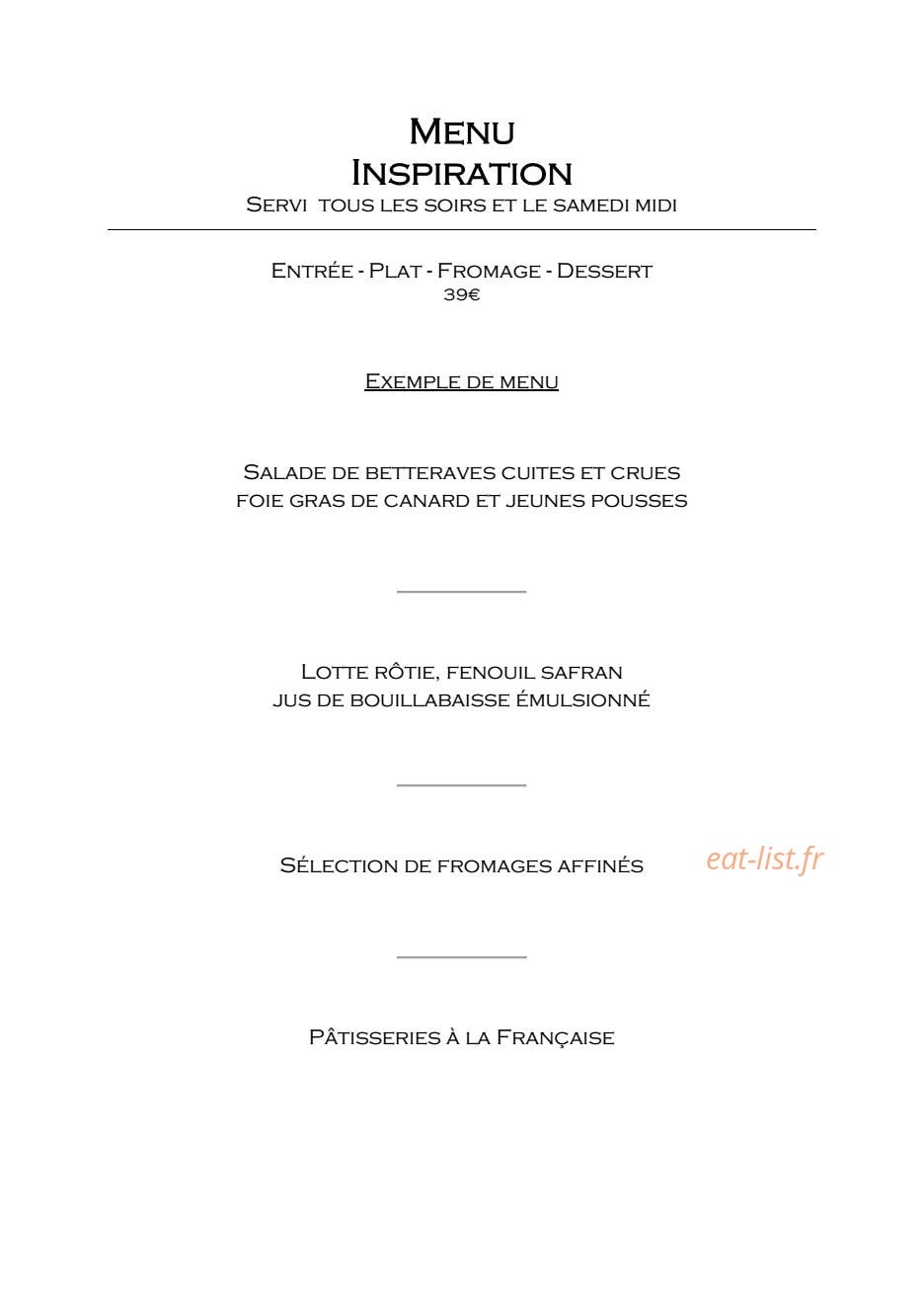 Grand Hôtel Henri — carte page 3