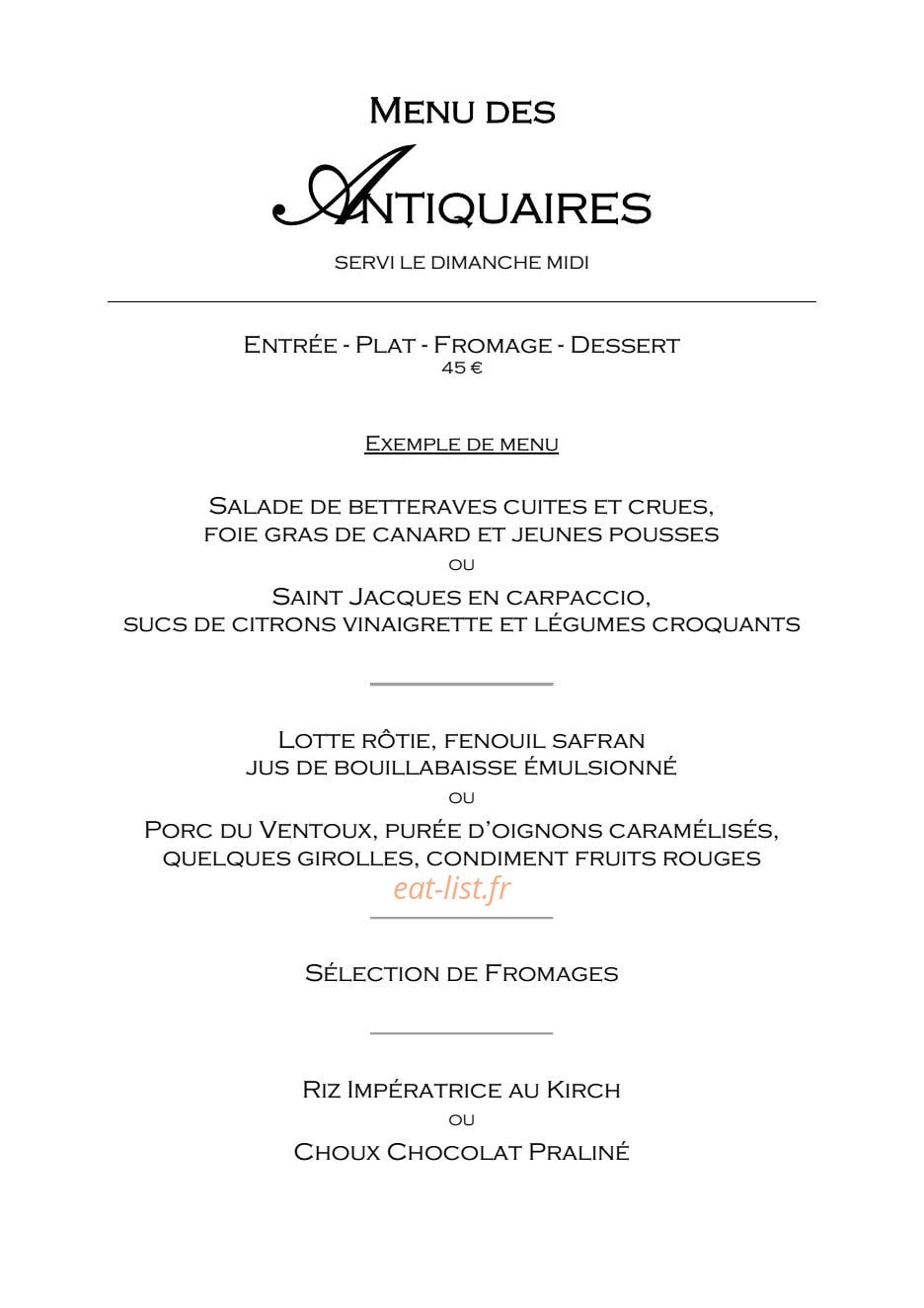 Grand Hôtel Henri — carte page 6