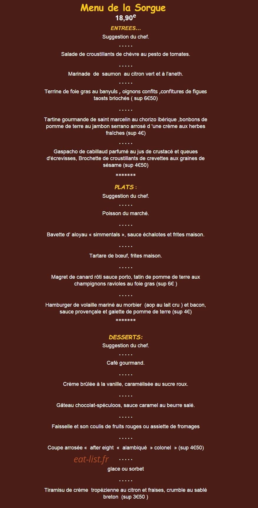 L'alambic — carte page 4
