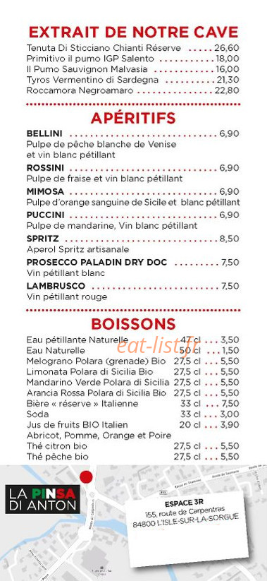 La Pinsa di Anton — carte page 5