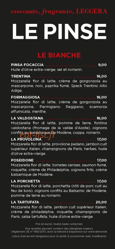 La Pinsa di Anton — carte page 2