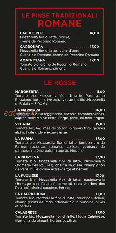 La Pinsa di Anton — carte page 3