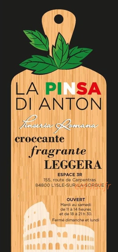 La Pinsa di Anton — carte page 1