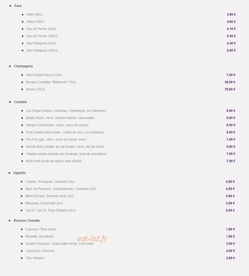 Le bellevue — carte page 6