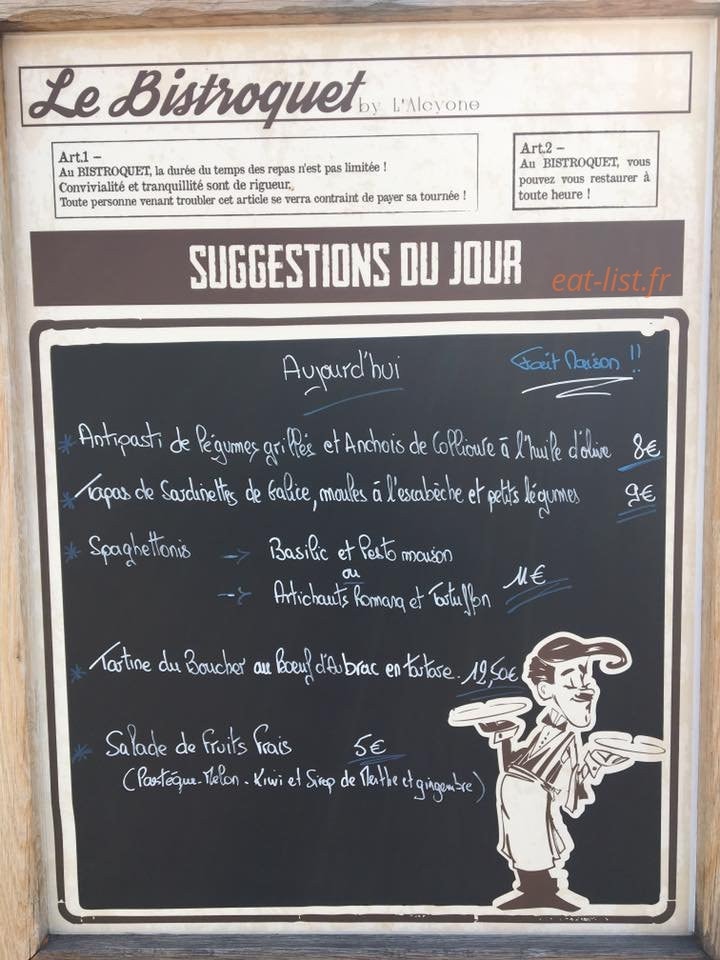 Le Bistroquet — carte page 3