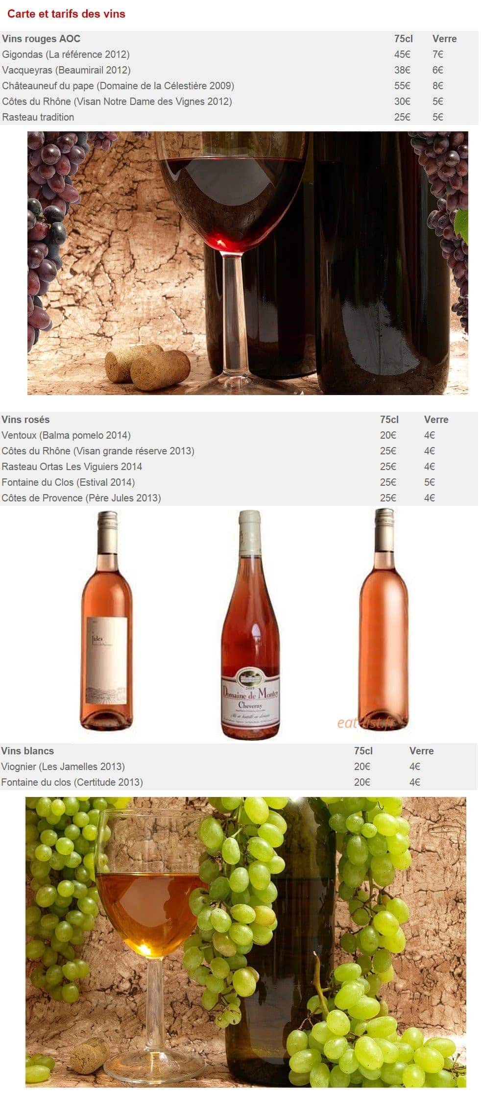 Le Bouchon — carte page 4