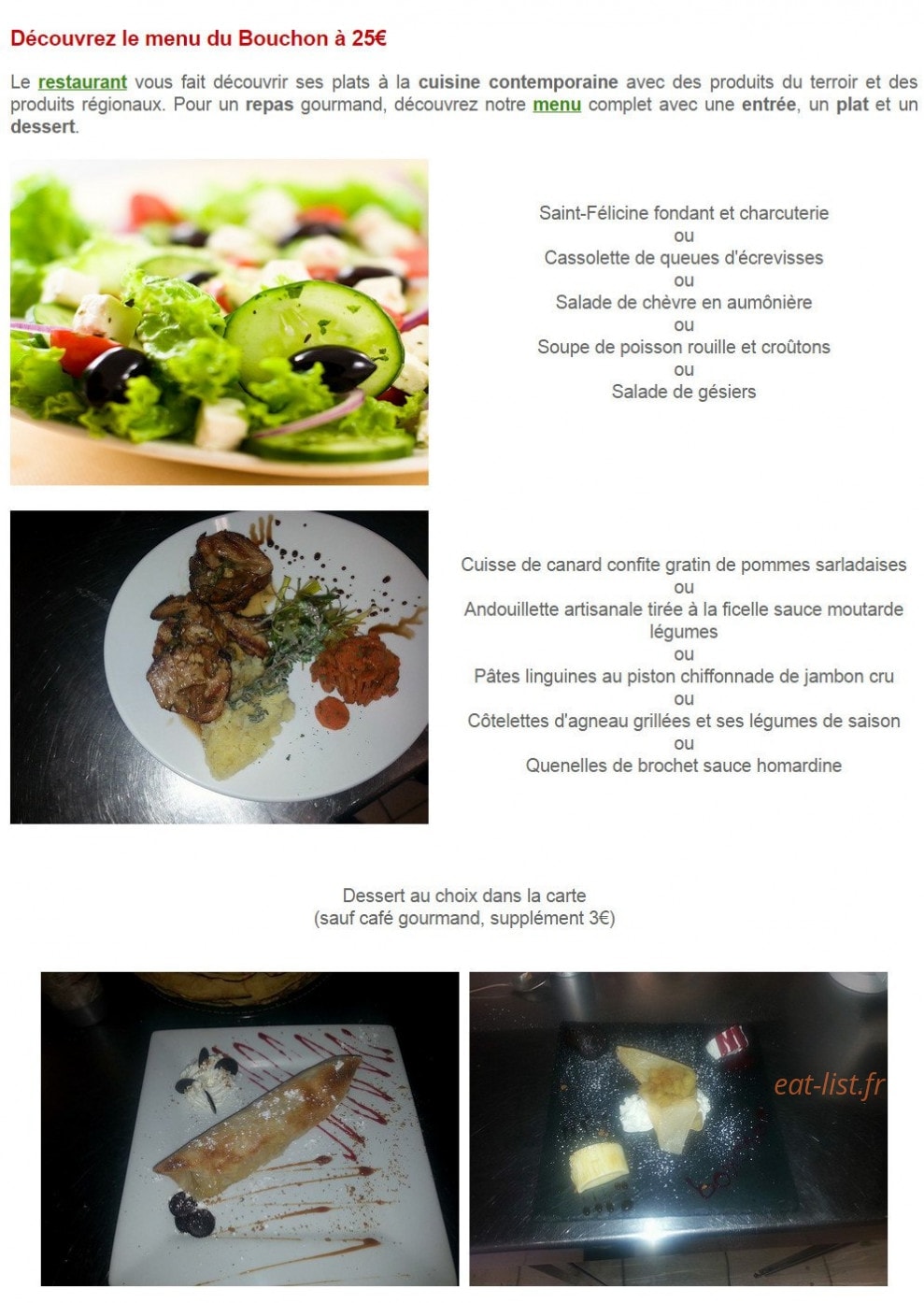 Le Bouchon — carte page 2