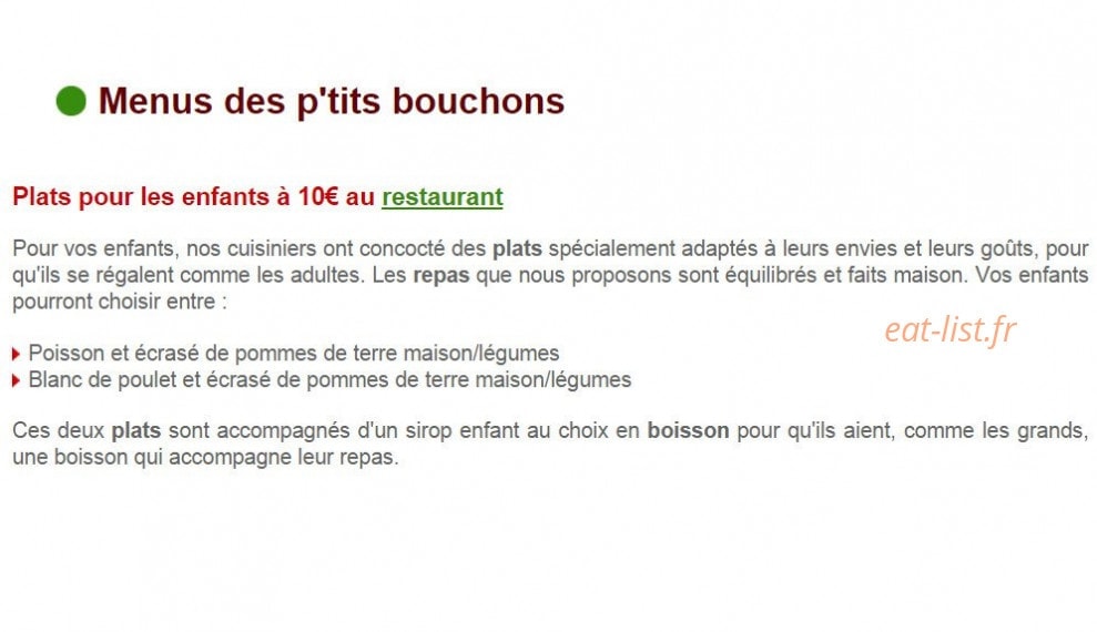 Le Bouchon — carte page 3