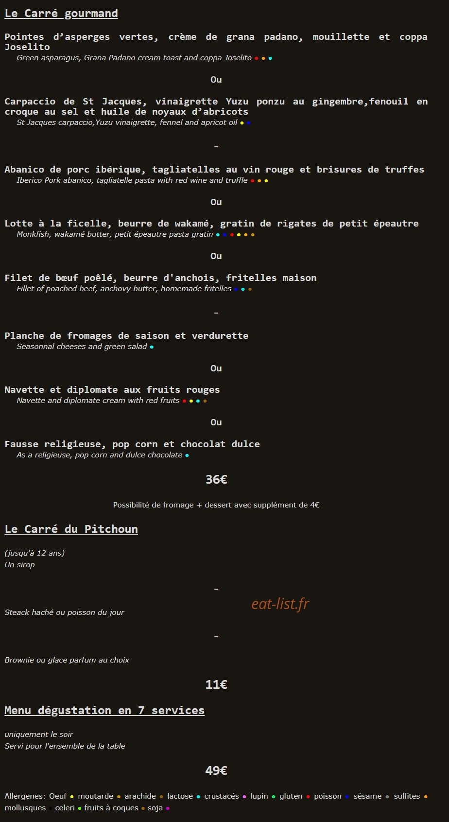 Le Carré D' Herbes — carte page 3