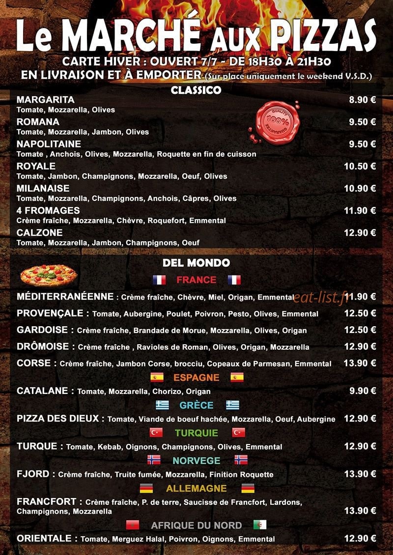 Le marché aux pizzas — carte page 2