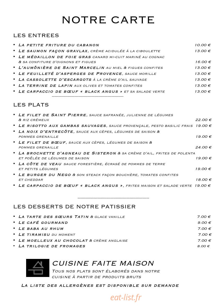 Le Négo — carte page 1