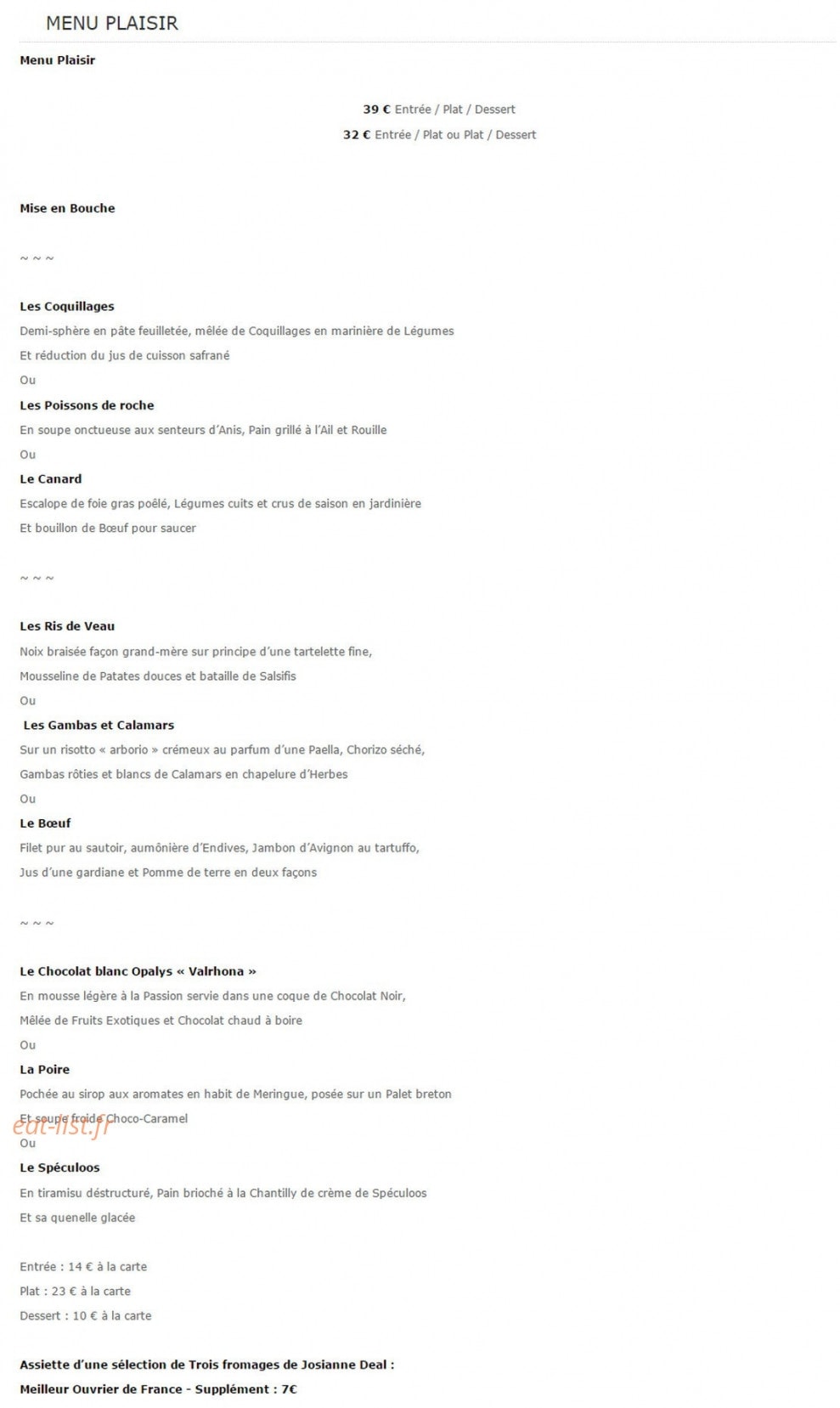 Mas De Cure Bourse — carte page 2
