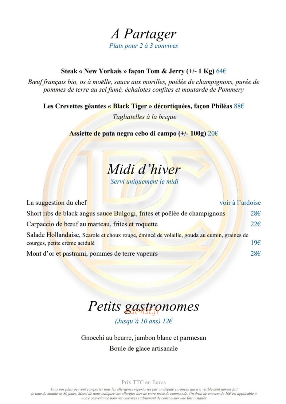 Philéas Club — carte page 1