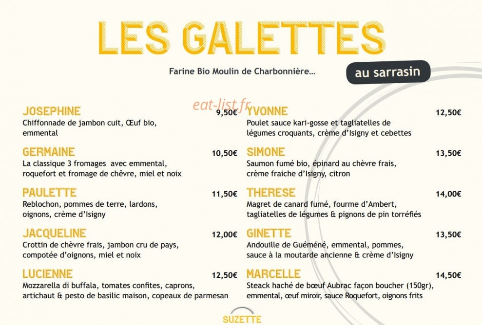 Suzette — carte page 2