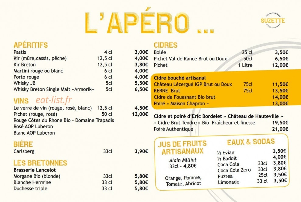 Suzette — carte page 1