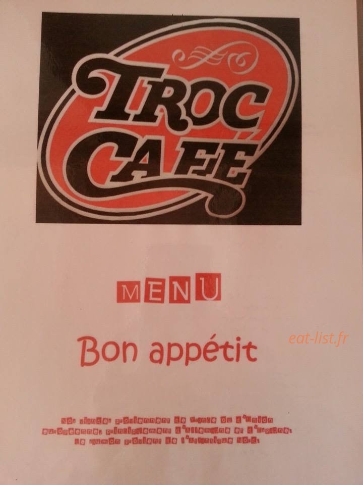 Troc Café — carte page 1