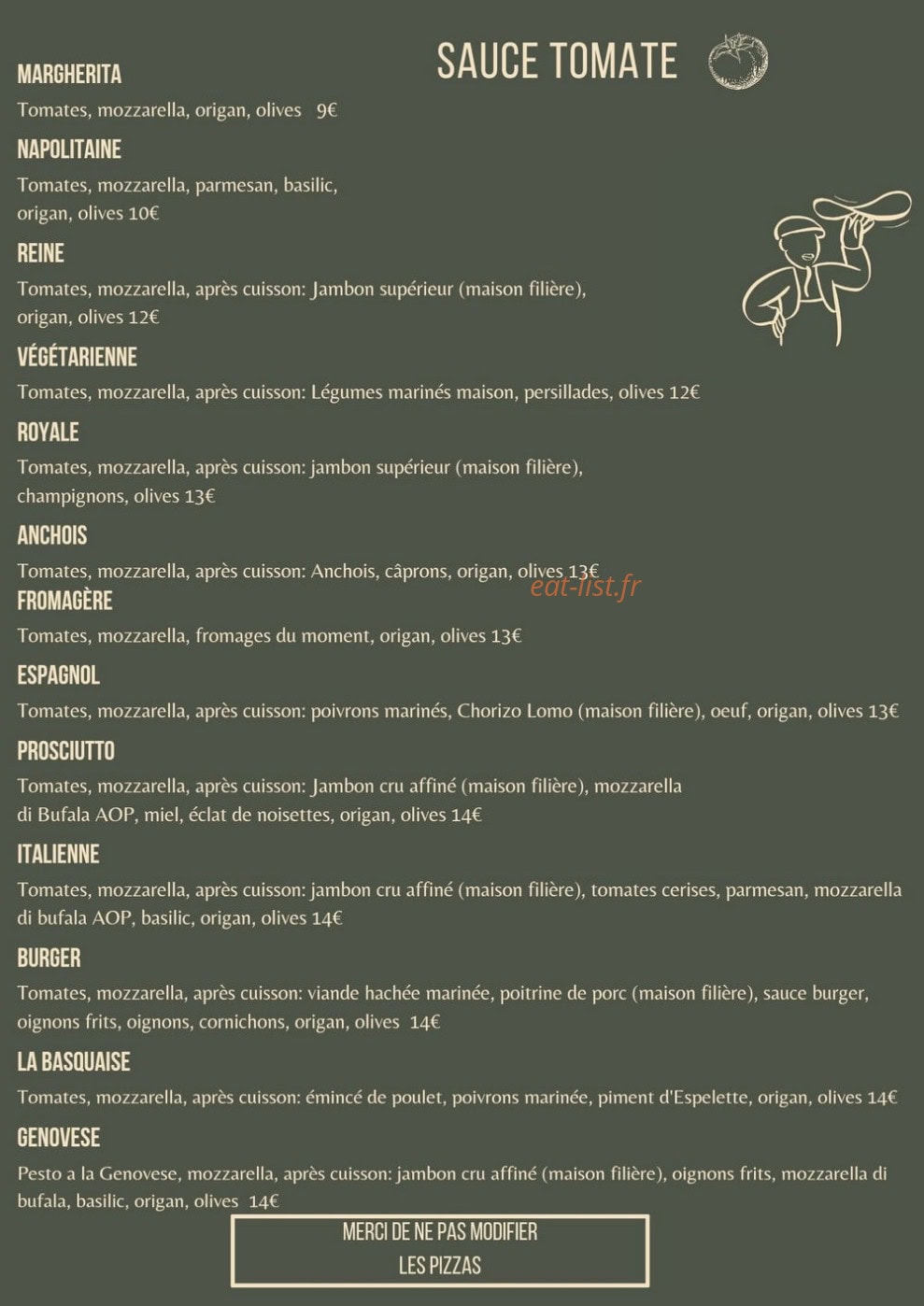 Chez Féfé — carte page 1