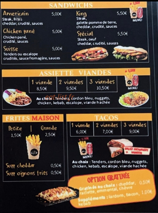 Food factory — carte page 3