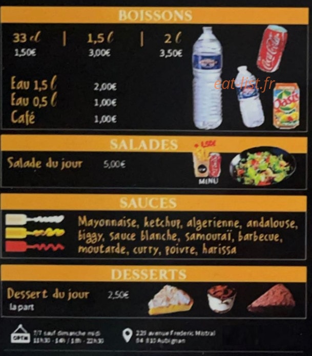 Food factory — carte page 4