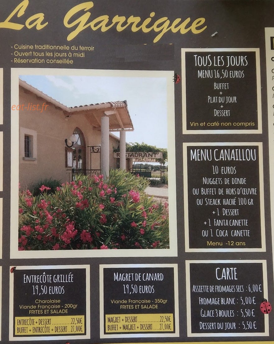 La Garrigue — carte page 2