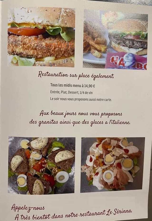 Le Serinna — carte page 1